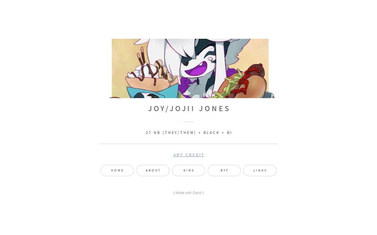 Carrd profile picture for @tokens